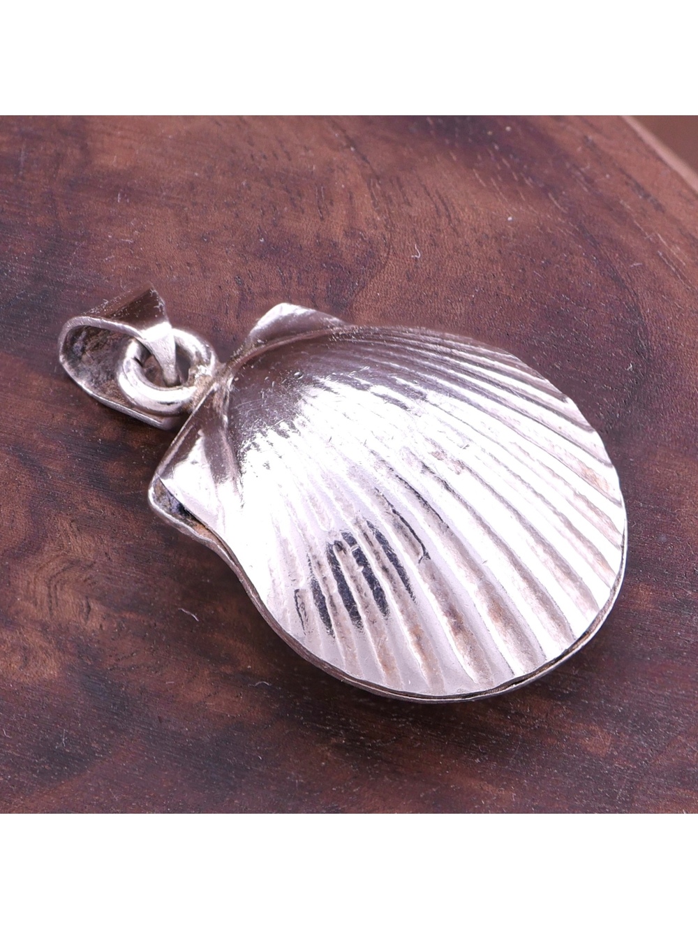 Vintage Taxco TN-49 Sterling Silver Shell Bell Pendant Mexico 925 Charm